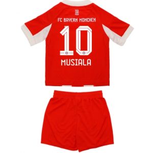 Koszulka piłkarska Bayern Munich Jamal Musiala #10 Koszulka Podstawowej dziecięce 2025-26 +Krótkie Spodenk