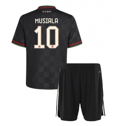 Koszulka piłkarska Bayern Munich Jamal Musiala #10 Koszulka Trzeciej dziecięce 2025-26 +Krótkie Spodenk Koszulka piłkarska Bayern Munich Jamal Musiala #10 Koszulka Trzeciej dziecięce 2025-26 +Krótkie Spodenk