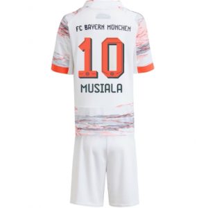 Koszulka piłkarska Bayern Munich Jamal Musiala #10 Koszulka Wyjazdowej dziecięce 2025-26 +Krótkie Spodenk