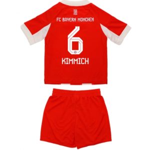 Koszulka piłkarska Bayern Munich Joshua Kimmich #6 Koszulka Podstawowej dziecięce 2025-26 +Krótkie Spodenk