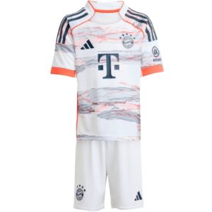 Koszulka piłkarska Bayern Munich Koszulka Wyjazdowej dziecięce 2025-26 +Krótkie Spodenk Koszulka piłkarska Bayern Munich Koszulka Wyjazdowej dziecięce 2025-26 +Krótkie Spodenk