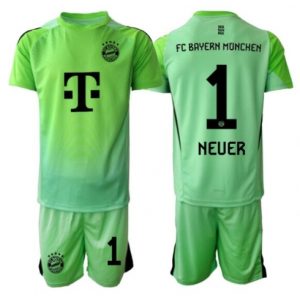 Koszulka piłkarska Bayern Munich Manuel Neuer #1 Bramkarskie Koszulka Podstawowej dziecięce 2025-26 +Krótkie Spodenk Koszulka piłkarska Bayern Munich Manuel Neuer #1 Bramkarskie Koszulka Podstawowej dziecięce 2025-26 +Krótkie Spodenk