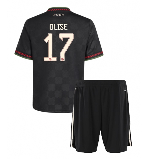 Koszulka piłkarska Bayern Munich Michael Olise #17 Koszulka Trzeciej dziecięce 2025-26 +Krótkie Spodenk Koszulka piłkarska Bayern Munich Michael Olise #17 Koszulka Trzeciej dziecięce 2025-26 +Krótkie Spodenk