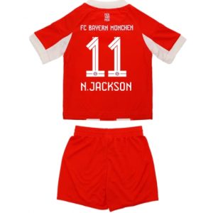 Koszulka piłkarska Bayern Munich Nicolas Jackson #11 Koszulka Podstawowej dziecięce 2025-26 +Krótkie Spodenk