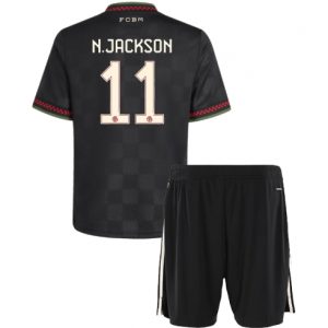 Koszulka piłkarska Bayern Munich Nicolas Jackson #11 Koszulka Trzeciej dziecięce 2025-26 +Krótkie Spodenk
