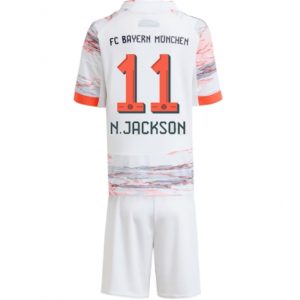 Koszulka piłkarska Bayern Munich Nicolas Jackson #11 Koszulka Wyjazdowej dziecięce 2025-26 +Krótkie Spodenk