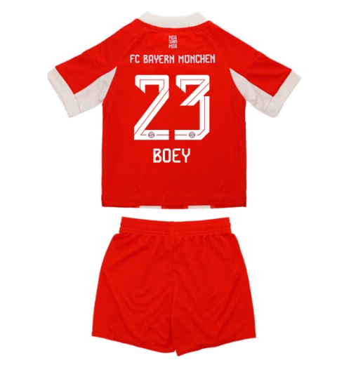 Koszulka piłkarska Bayern Munich Sacha Boey #23 Koszulka Podstawowej dziecięce 2025-26 +Krótkie Spodenk Koszulka piłkarska Bayern Munich Sacha Boey #23 Koszulka Podstawowej dziecięce 2025-26 +Krótkie Spodenk