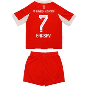 Koszulka piłkarska Bayern Munich Serge Gnabry #7 Koszulka Podstawowej dziecięce 2025-26 +Krótkie Spodenk