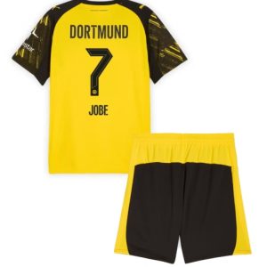 Koszulka piłkarska Borussia Dortmund Jobe Bellingham #7 Koszulka Podstawowej dziecięce 2025-26 +Krótkie Spodenk