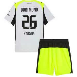 Koszulka piłkarska Borussia Dortmund Julian Ryerson #26 Koszulka Wyjazdowej dziecięce 2025-26 +Krótkie Spodenk