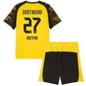 Koszulka piłkarska Borussia Dortmund Karim Adeyemi #27 Koszulka Podstawowej dziecięce 2025-26 +Krótkie Spodenk
