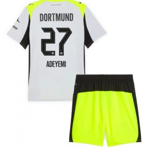 Koszulka piłkarska Borussia Dortmund Karim Adeyemi #27 Koszulka Wyjazdowej dziecięce 2025-26 +Krótkie Spodenk