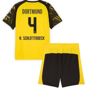Koszulka piłkarska Borussia Dortmund Nico Schlotterbeck #4 Koszulka Podstawowej dziecięce 2025-26 +Krótkie Spodenk