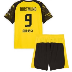 Koszulka piłkarska Borussia Dortmund Serhou Guirassy #9 Koszulka Podstawowej dziecięce 2025-26 +Krótkie Spodenk