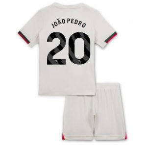 Koszulka piłkarska Chelsea Joao Pedro #20 Koszulka Wyjazdowej dziecięce 2025-26 +Krótkie Spodenk