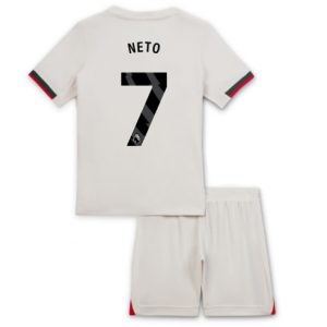 Koszulka piłkarska Chelsea Pedro Neto #7 Koszulka Wyjazdowej dziecięce 2025-26 +Krótkie Spodenk