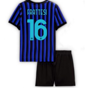 Koszulka piłkarska Inter Milan Davide Frattesi #16 Koszulka Podstawowej dziecięce 2025-26 +Krótkie Spodenk