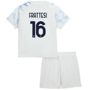 Koszulka piłkarska Inter Milan Davide Frattesi #16 Koszulka Wyjazdowej dziecięce 2025-26 +Krótkie Spodenk
