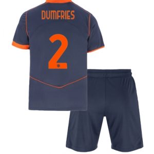 Koszulka piłkarska Inter Milan Denzel Dumfries #2 Koszulka Trzeciej dziecięce 2025-26 +Krótkie Spodenk