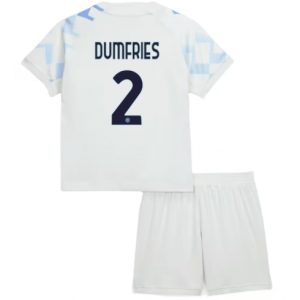 Koszulka piłkarska Inter Milan Denzel Dumfries #2 Koszulka Wyjazdowej dziecięce 2025-26 +Krótkie Spodenk