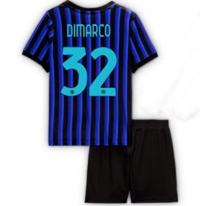 Koszulka piłkarska Inter Milan Federico Dimarco #32 Koszulka Podstawowej dziecięce 2025-26 +Krótkie Spodenk