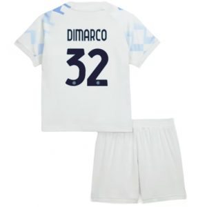 Koszulka piłkarska Inter Milan Federico Dimarco #32 Koszulka Wyjazdowej dziecięce 2025-26 +Krótkie Spodenk