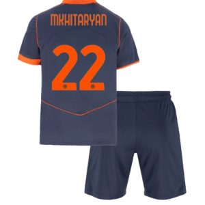 Koszulka piłkarska Inter Milan Henrikh Mkhitaryan #22 Koszulka Trzeciej dziecięce 2025-26 +Krótkie Spodenk