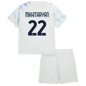 Koszulka piłkarska Inter Milan Henrikh Mkhitaryan #22 Koszulka Wyjazdowej dziecięce 2025-26 +Krótkie Spodenk