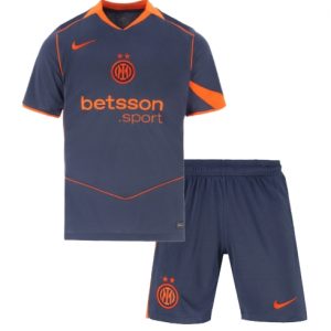 Koszulka piłkarska Inter Milan Koszulka Trzeciej dziecięce 2025-26 +Krótkie Spodenk