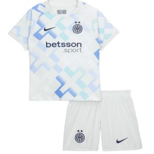 Koszulka piłkarska Inter Milan Koszulka Wyjazdowej dziecięce 2025-26 +Krótkie Spodenk
