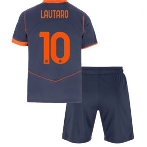 Koszulka piłkarska Inter Milan Lautaro Martinez #10 Koszulka Trzeciej dziecięce 2025-26 +Krótkie Spodenk
