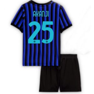 Koszulka piłkarska Inter Milan Manuel Akanji #25 Koszulka Podstawowej dziecięce 2025-26 +Krótkie Spodenk