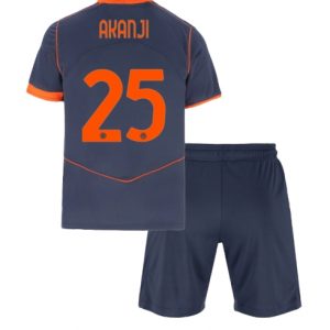 Koszulka piłkarska Inter Milan Manuel Akanji #25 Koszulka Trzeciej dziecięce 2025-26 +Krótkie Spodenk