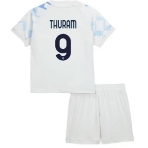 Koszulka piłkarska Inter Milan Marcus Thuram #9 Koszulka Wyjazdowej dziecięce 2025-26 +Krótkie Spodenk