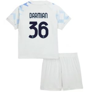 Koszulka piłkarska Inter Milan Matteo Darmian #36 Koszulka Wyjazdowej dziecięce 2025-26 +Krótkie Spodenk