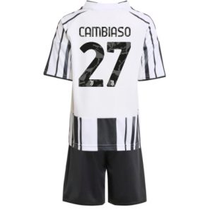 Koszulka piłkarska Juventus Andrea Cambiaso #27 Koszulka Podstawowej dziecięce 2025-26 +Krótkie Spodenk