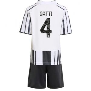 Koszulka piłkarska Juventus Federico Gatti #4 Koszulka Podstawowej dziecięce 2025-26 +Krótkie Spodenk