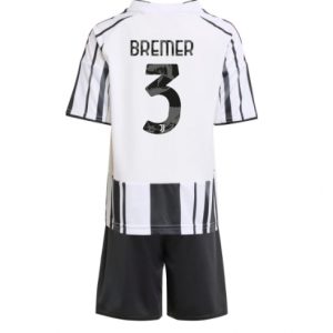 Koszulka piłkarska Juventus Gleison Bremer #3 Koszulka Podstawowej dziecięce 2025-26 +Krótkie Spodenk
