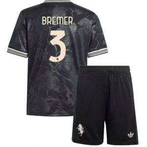Koszulka piłkarska Juventus Gleison Bremer #3 Koszulka Trzeciej dziecięce 2025-26 +Krótkie Spodenk