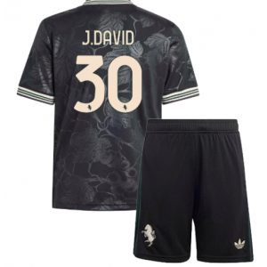 Koszulka piłkarska Juventus Jonathan David #30 Koszulka Trzeciej dziecięce 2025-26 +Krótkie Spodenk