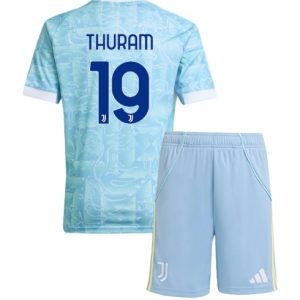 Koszulka piłkarska Juventus Khephren Thuram #19 Koszulka Wyjazdowej dziecięce 2025-26 +Krótkie Spodenk
