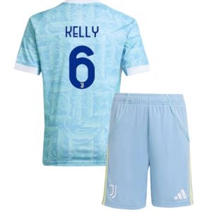 Koszulka piłkarska Juventus Lloyd Kelly #6 Koszulka Wyjazdowej dziecięce 2025-26 +Krótkie Spodenk