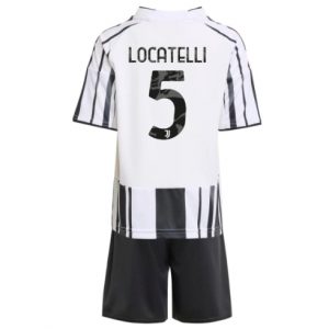 Koszulka piłkarska Juventus Manuel Locatelli #5 Koszulka Podstawowej dziecięce 2025-26 +Krótkie Spodenk