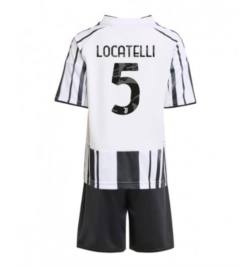 Koszulka piłkarska Juventus Manuel Locatelli #5 Koszulka Podstawowej dziecięce 2025-26 +Krótkie Spodenk Koszulka piłkarska Juventus Manuel Locatelli #5 Koszulka Podstawowej dziecięce 2025-26 +Krótkie Spodenk