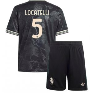 Koszulka piłkarska Juventus Manuel Locatelli #5 Koszulka Trzeciej dziecięce 2025-26 +Krótkie Spodenk