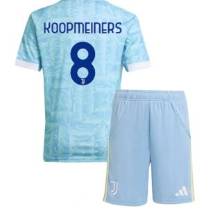 Koszulka piłkarska Juventus Teun Koopmeiners #8 Koszulka Wyjazdowej dziecięce 2025-26 +Krótkie Spodenk
