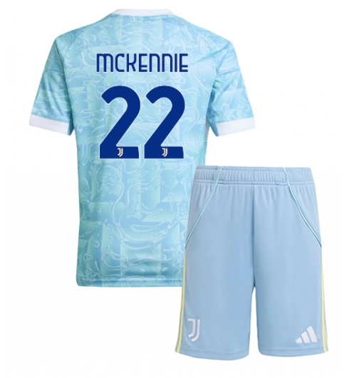 Koszulka piłkarska Juventus Weston McKennie #22 Koszulka Wyjazdowej dziecięce 2025-26 +Krótkie Spodenk Koszulka piłkarska Juventus Weston McKennie #22 Koszulka Wyjazdowej dziecięce 2025-26 +Krótkie Spodenk
