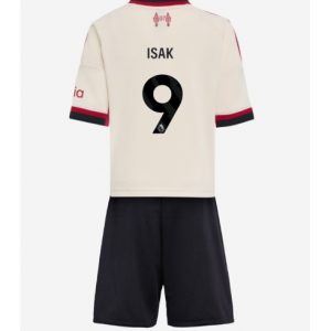 Koszulka piłkarska Liverpool Alexander Isak #9 Koszulka Wyjazdowej dziecięce 2025-26 +Krótkie Spodenk