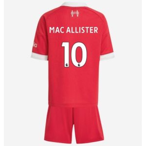 Koszulka piłkarska Liverpool Alexis Mac Allister #10 Koszulka Podstawowej dziecięce 2025-26 +Krótkie Spodenk