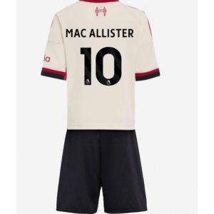 Koszulka piłkarska Liverpool Alexis Mac Allister #10 Koszulka Wyjazdowej dziecięce 2025-26 +Krótkie Spodenk